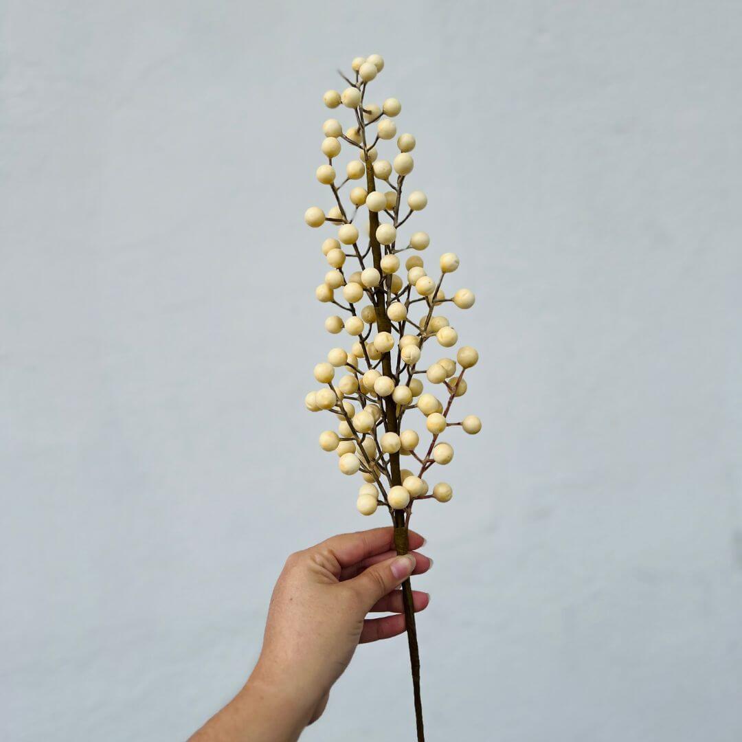 Galho Bouquet Multi Berries Perolizado – 57cm