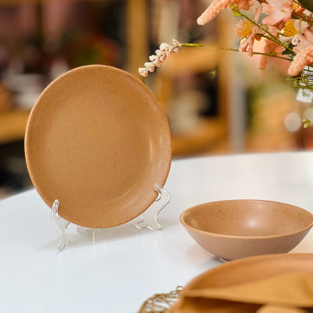 Prato de Sobremesa Organic Terracota - 20cm