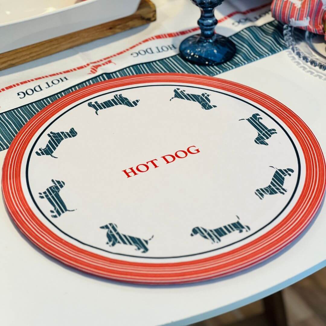 Capa para Sousplat Hot Dog - 35cmx35