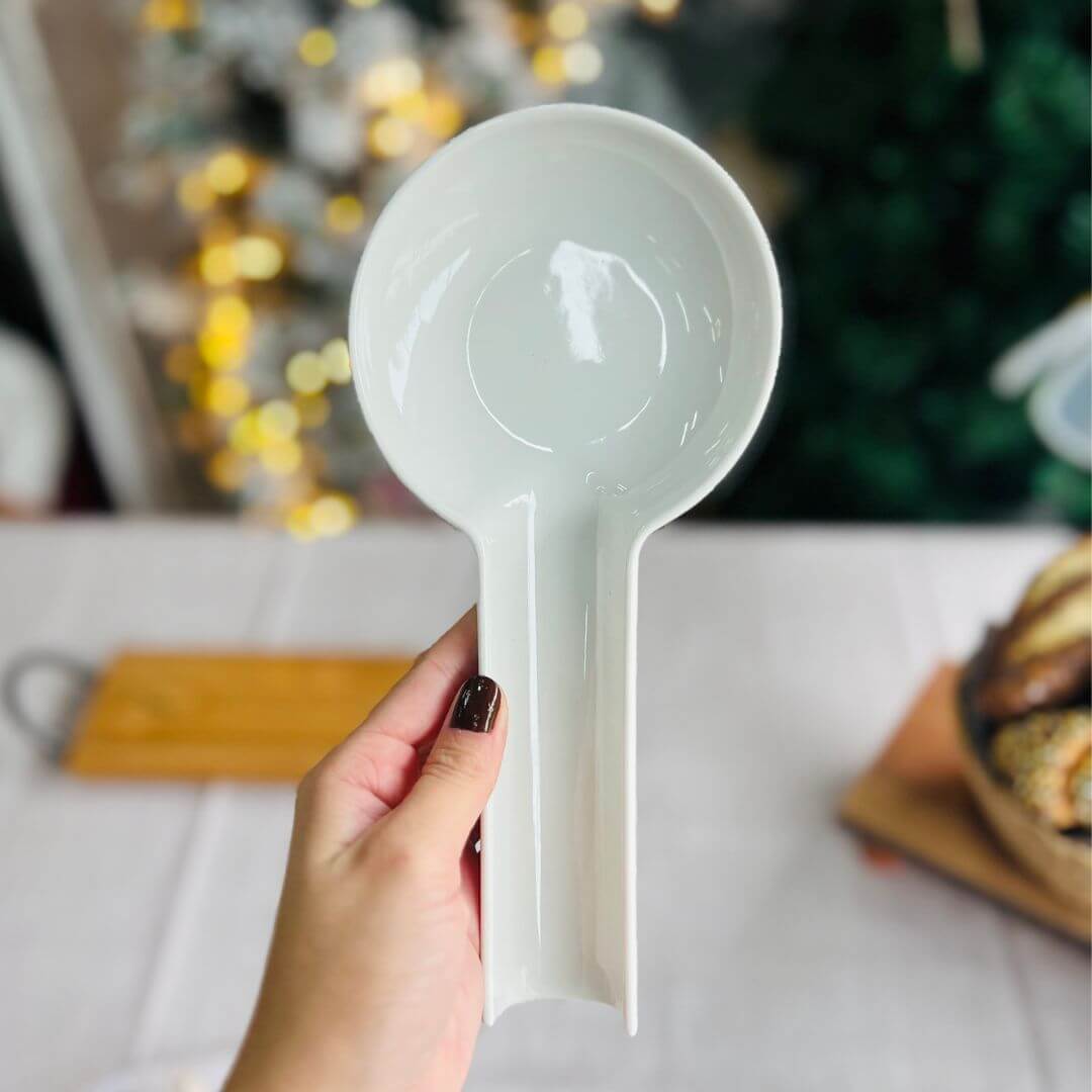 Descanso Para Talher de Porcelana Basic - 24x11x3cm