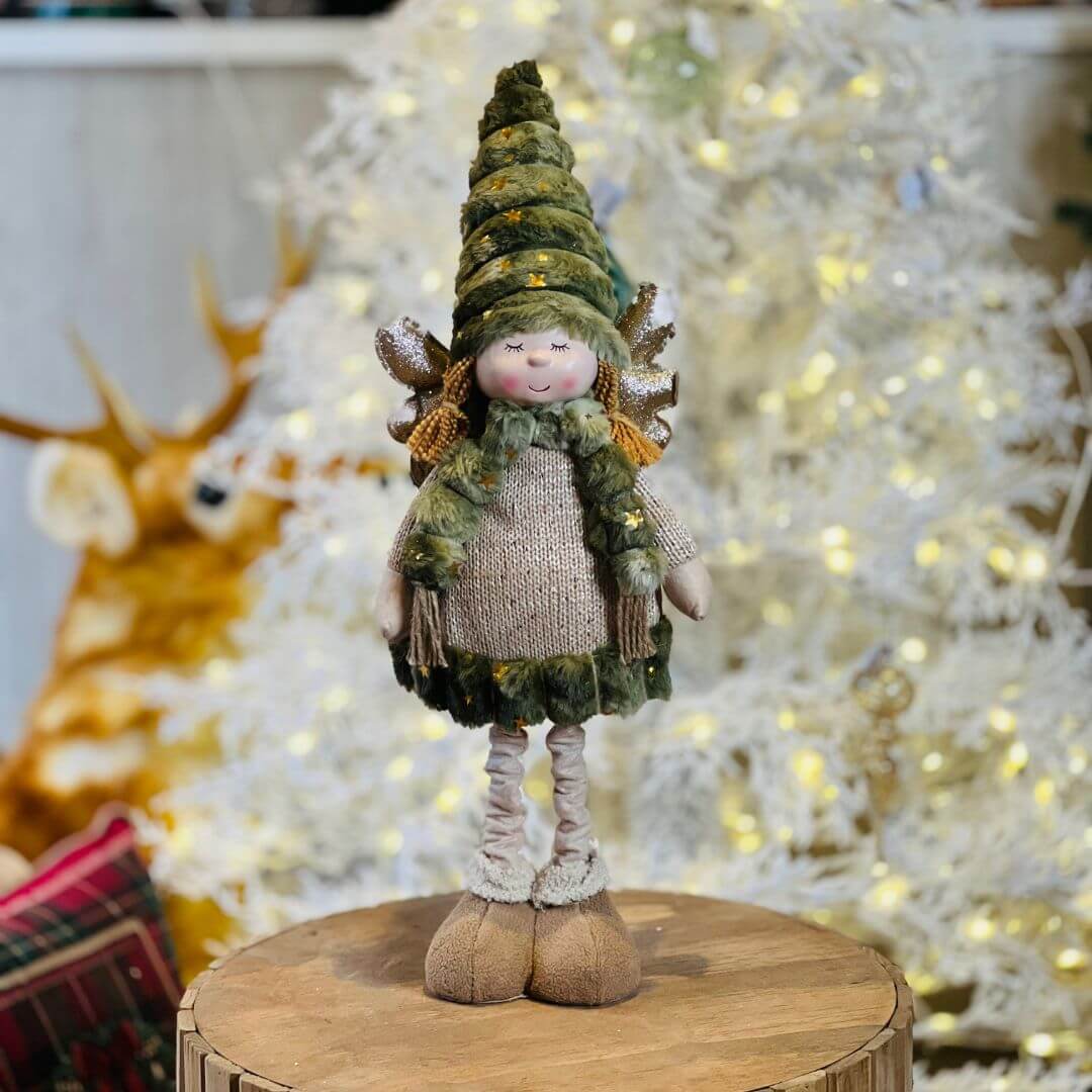 BONECO NATAL FADA EM PE - 75cm