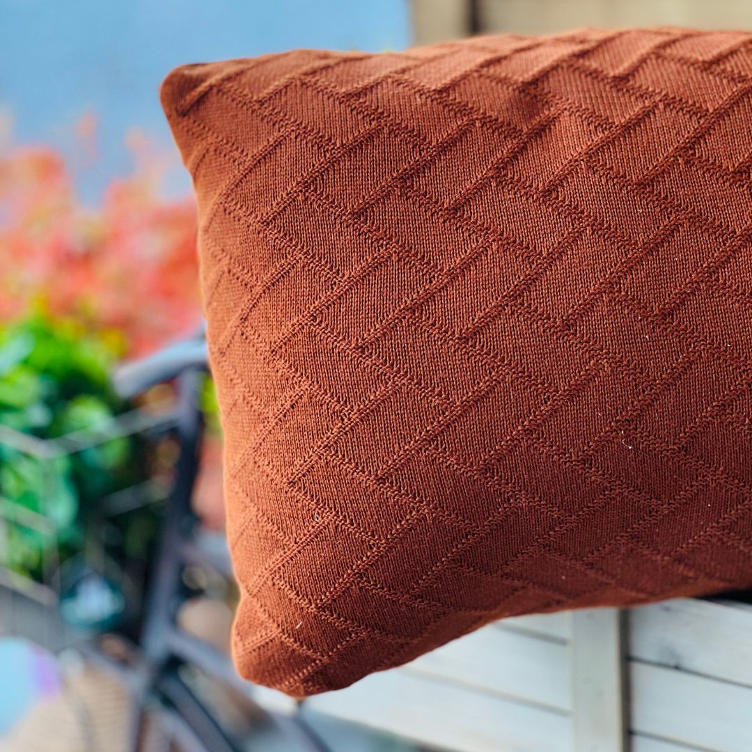 Almofada Tricot Link Terracota - 35cmx55cm (432192)