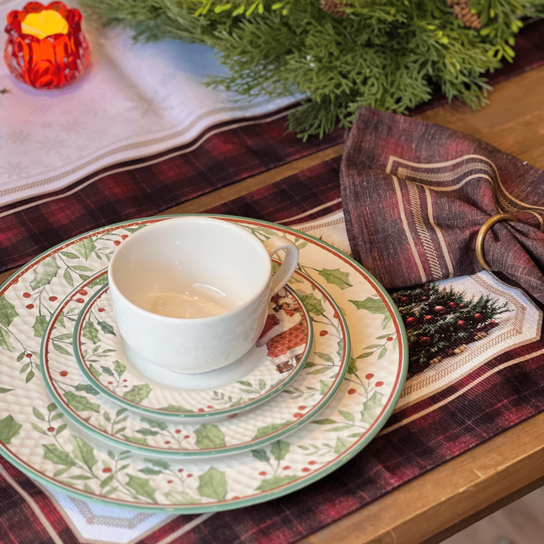 Jogo Americano Natalino Tradição Encantada 48x30,5cm 2un