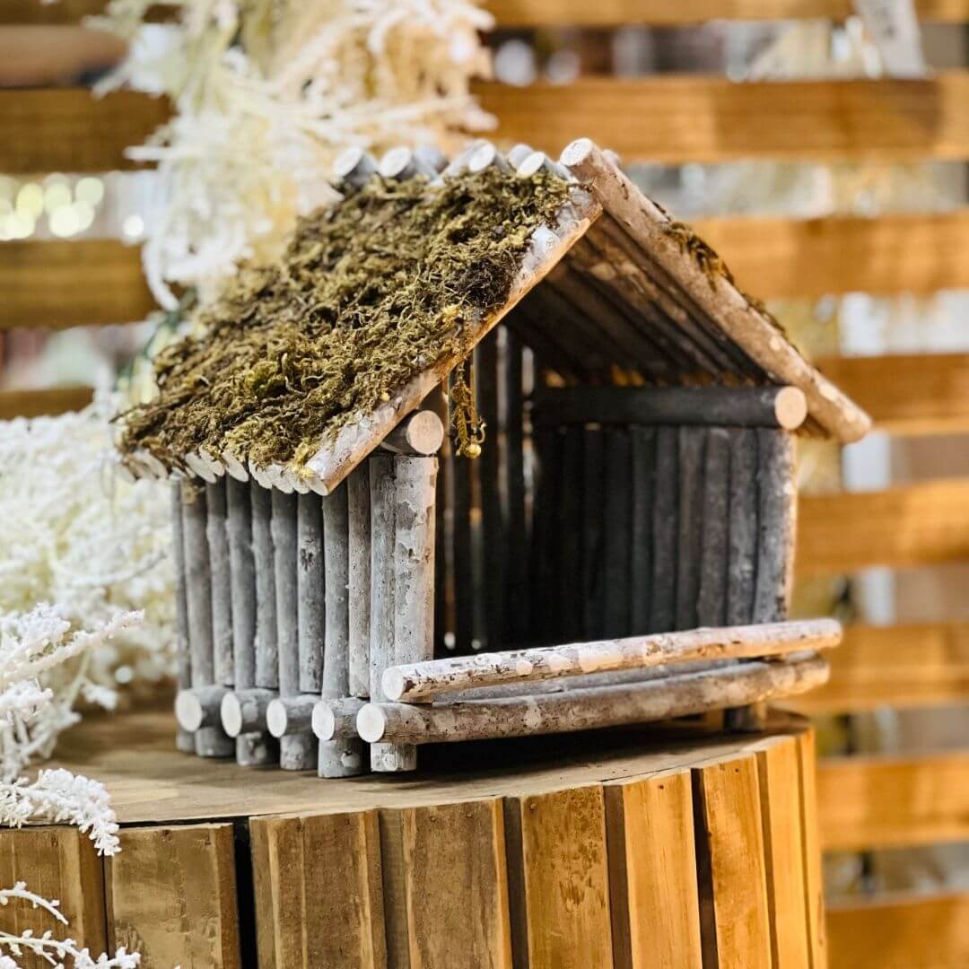 Casinha Decorativa em Madeira – 21cm