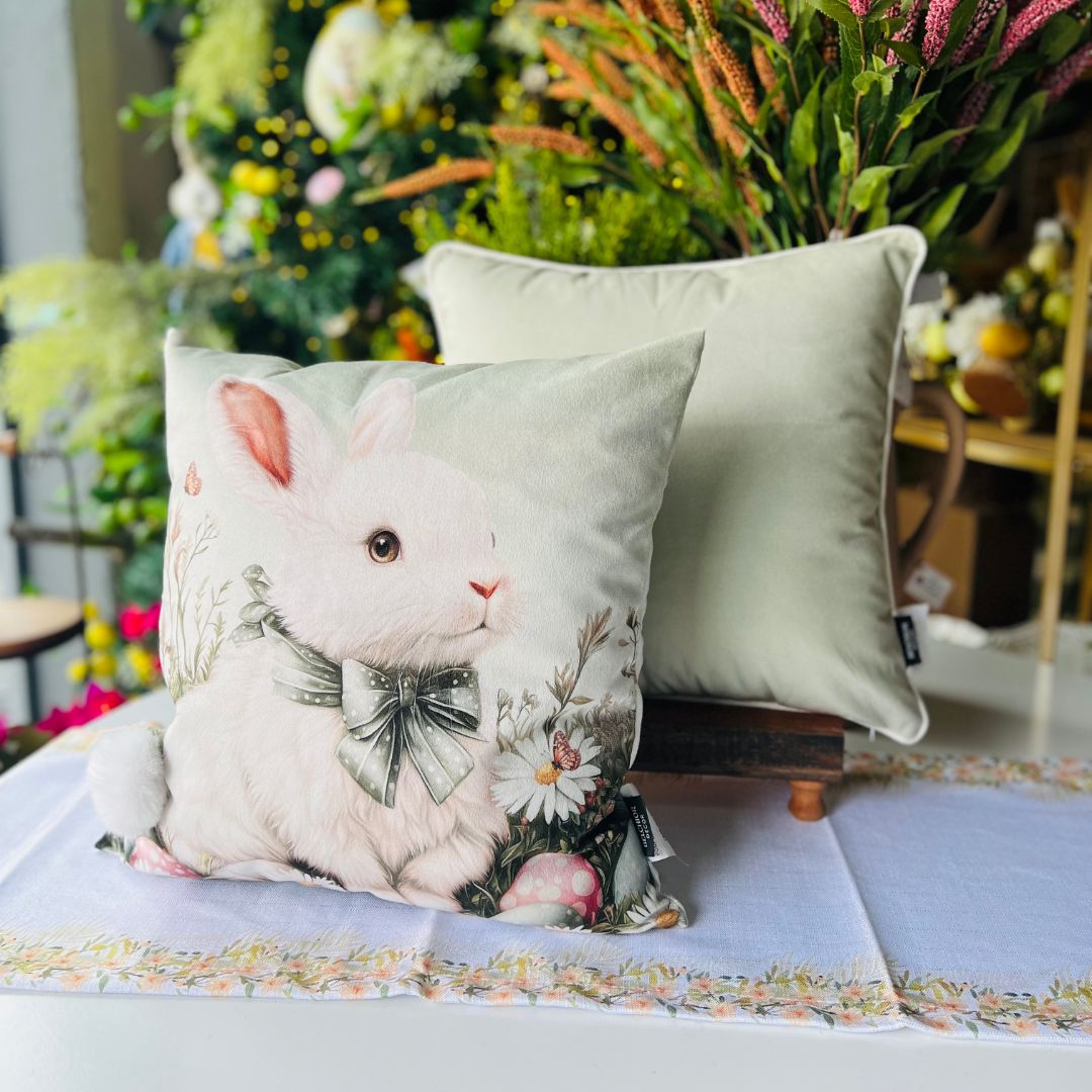 Capa Páscoa Com Pompom - 43x43cm (399158)