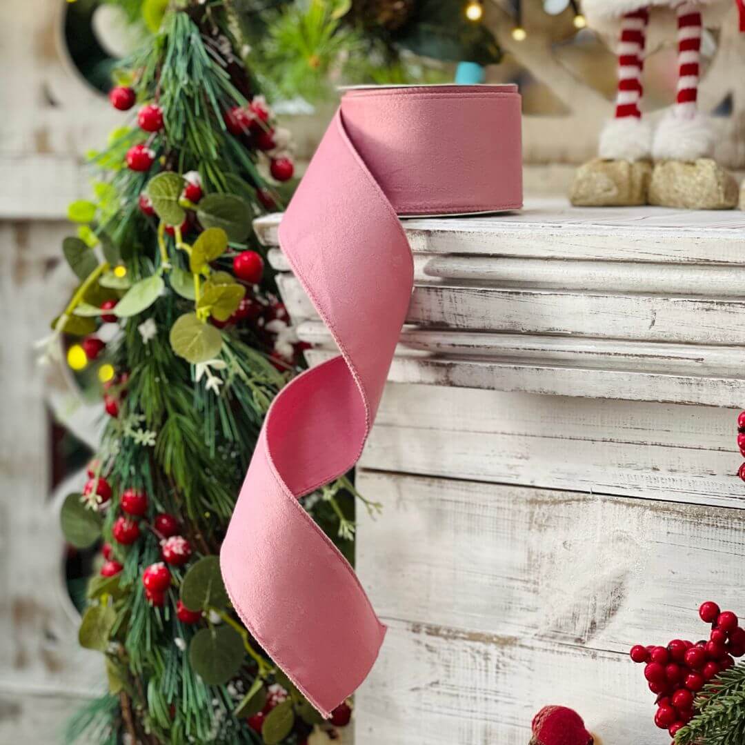 Fita Aramada Rosa 6,3cm - 9,14m