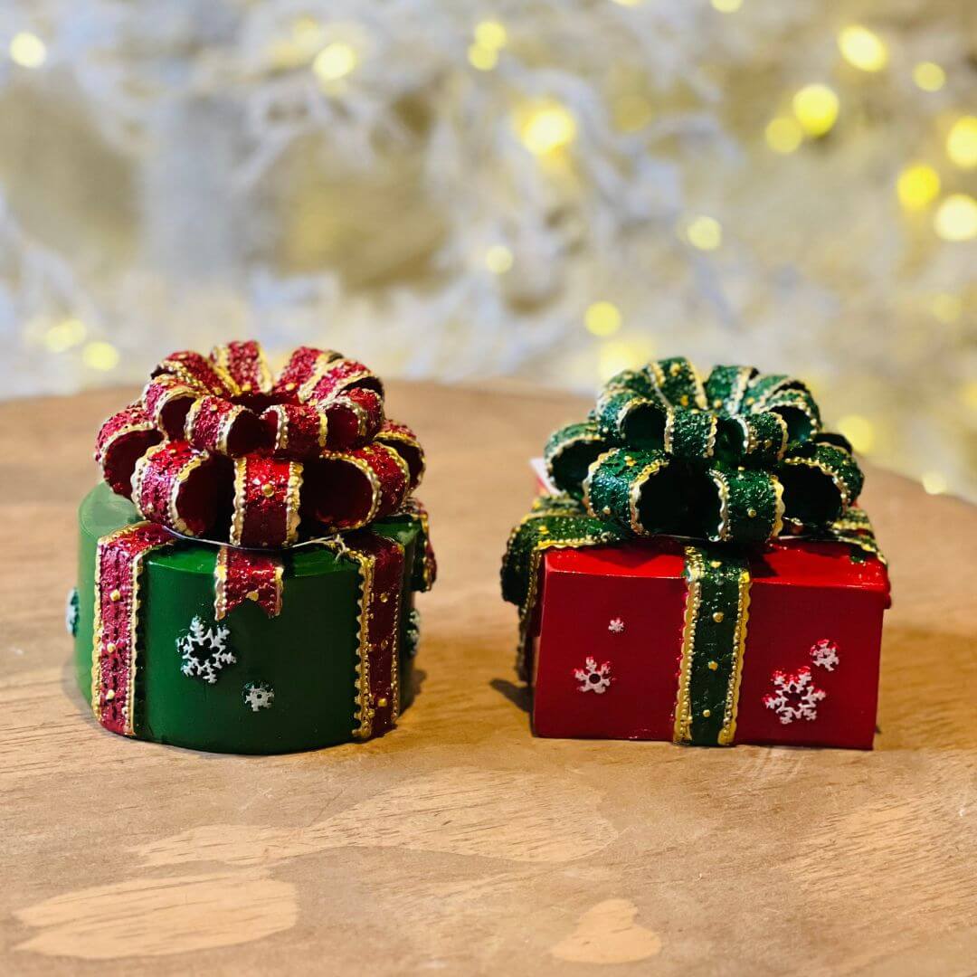 Porta-Velas Natal Presente – 8,5cm