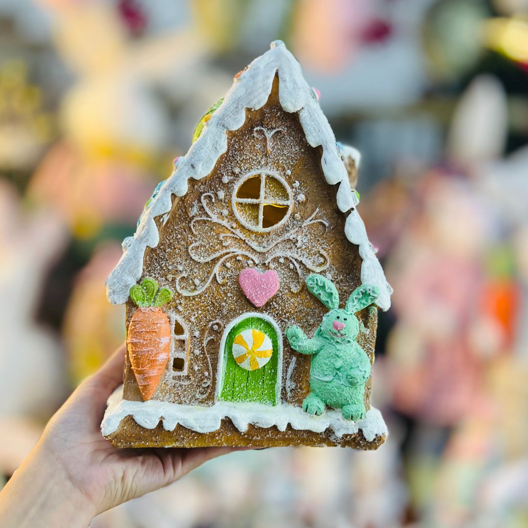 Casinha Decorativa Com Led - 24,5x15,5x18cm