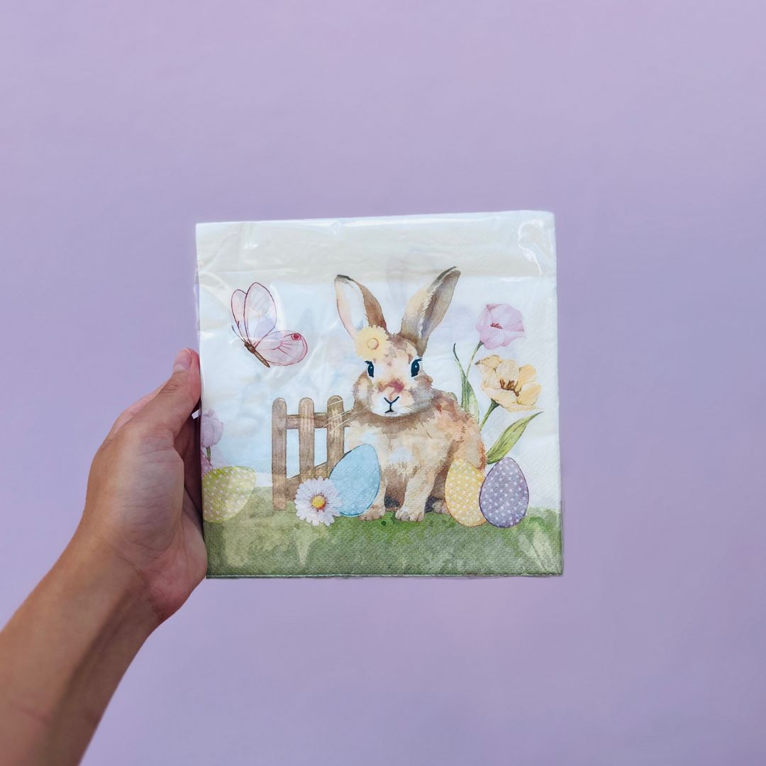 Guardanapo de Papel Páscoa Picnic Folha Dupla C/20 - 33x33cm