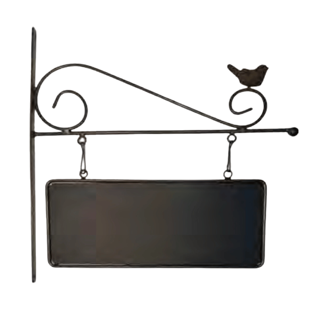 Placa de Ferro Com Lousa Passarinho