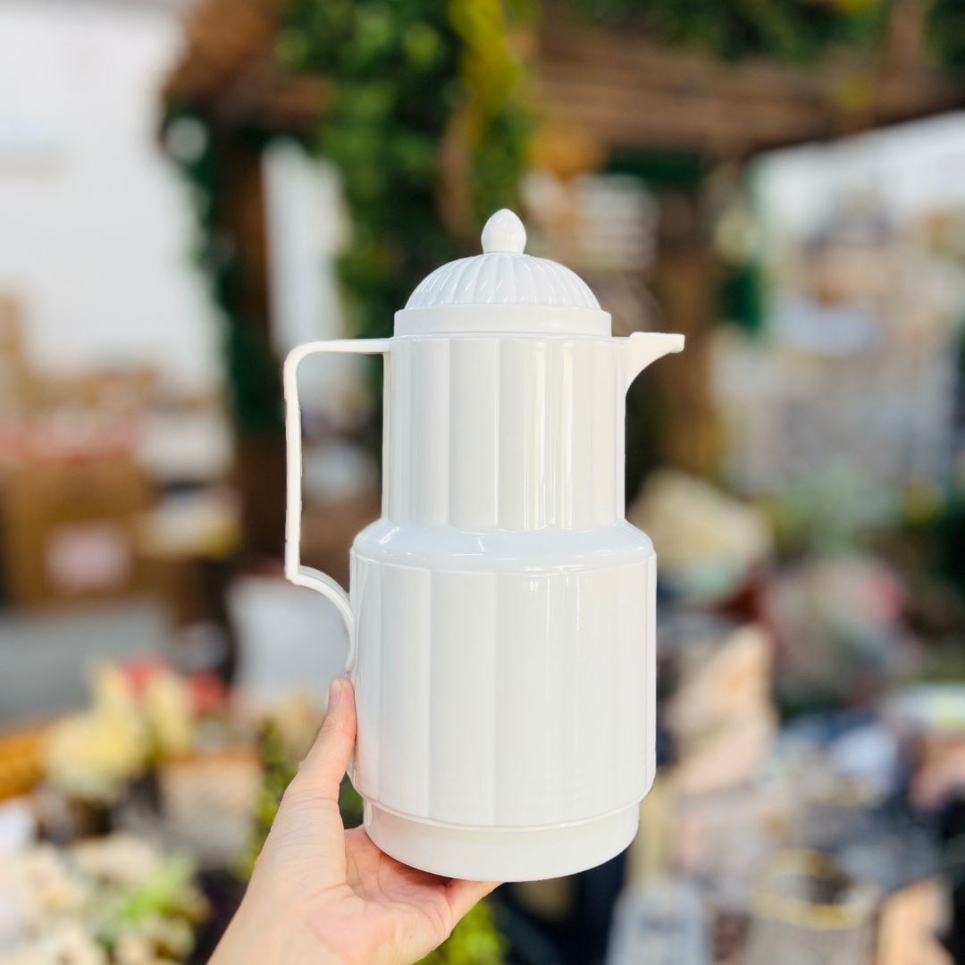 Garrafa Termica de Plastico Dubai Branca - 1L