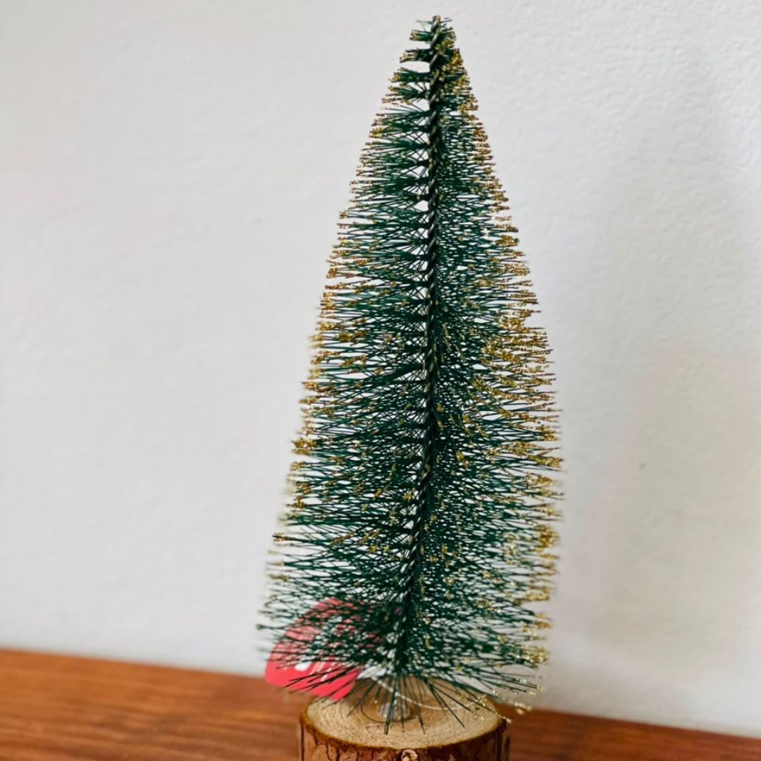 Pinheiro Natalino Nevado Gold - 25 cm