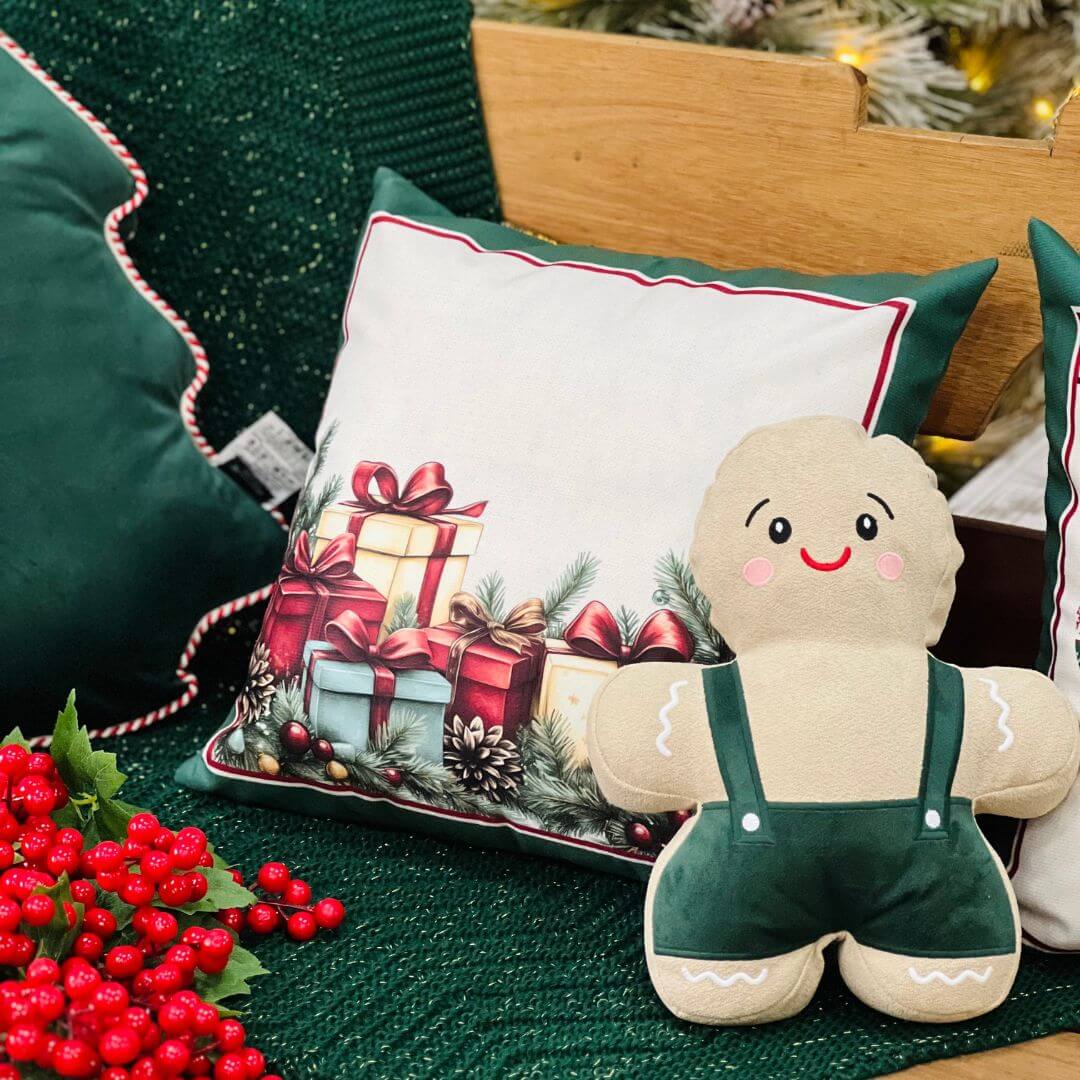 Manta Natalina Tricot Verde Com Lurex - 0,90mx1,80m