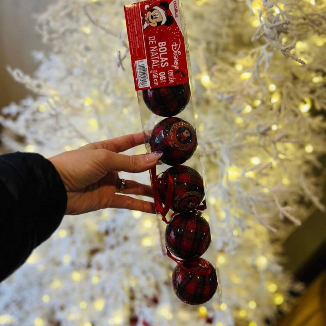 Bola Mickey Minnie Xadrez – 6cm | Jogo com 6 Peças
