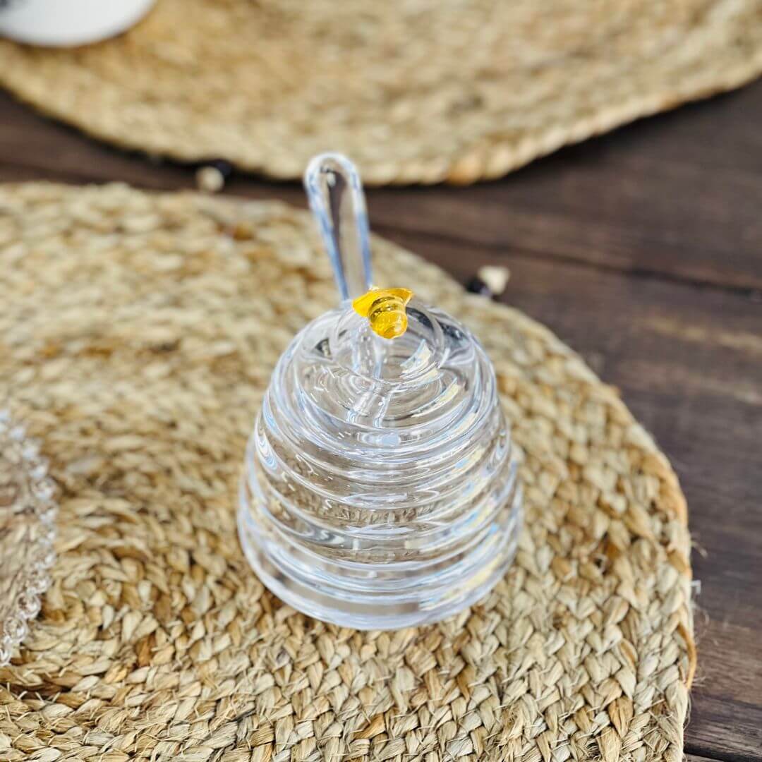 Açucareiro de Cristal Ecológico Little Bee -9x9x9,5cm