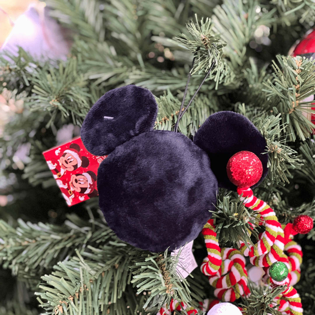 Enfeite para Pendurar Mickey Assinatura Preto 10cm
