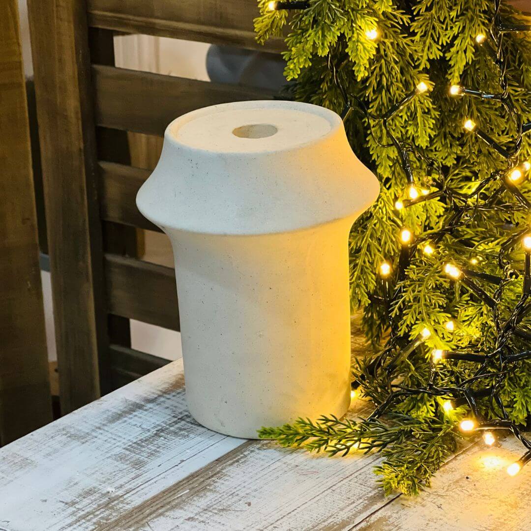 Porta-Velas em Cerâmica – 16cm