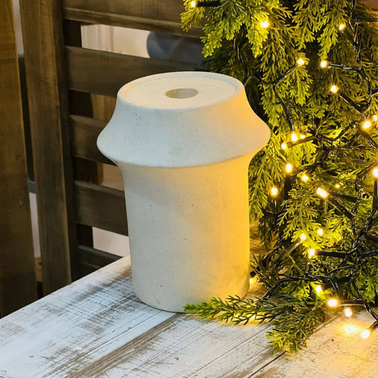 Porta-Velas em Cerâmica – 16cm
