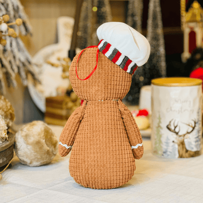Gingerbread Natalino Menino de Pelúcia 24x15cm - para Pendurar