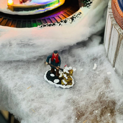 Cenário Natal Fazendeiro 7x6,5x4cm