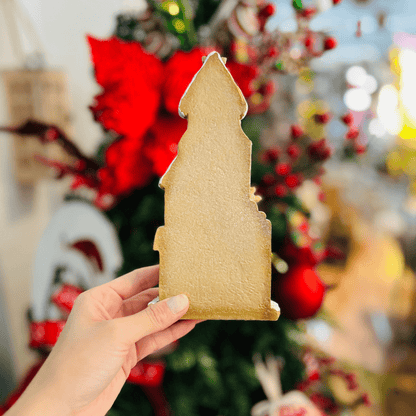 Casa Gingerbread Marrom de Resina 21cm