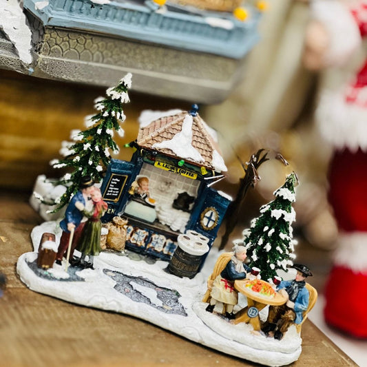 Cenário de Natal Com Led - 14x21x17,5cm