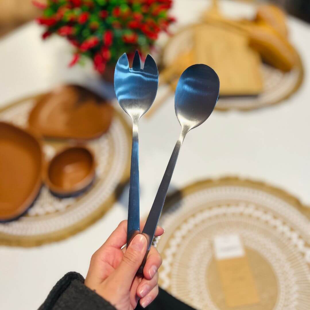 Jogo de Salada Ibiza Inox - 23cm