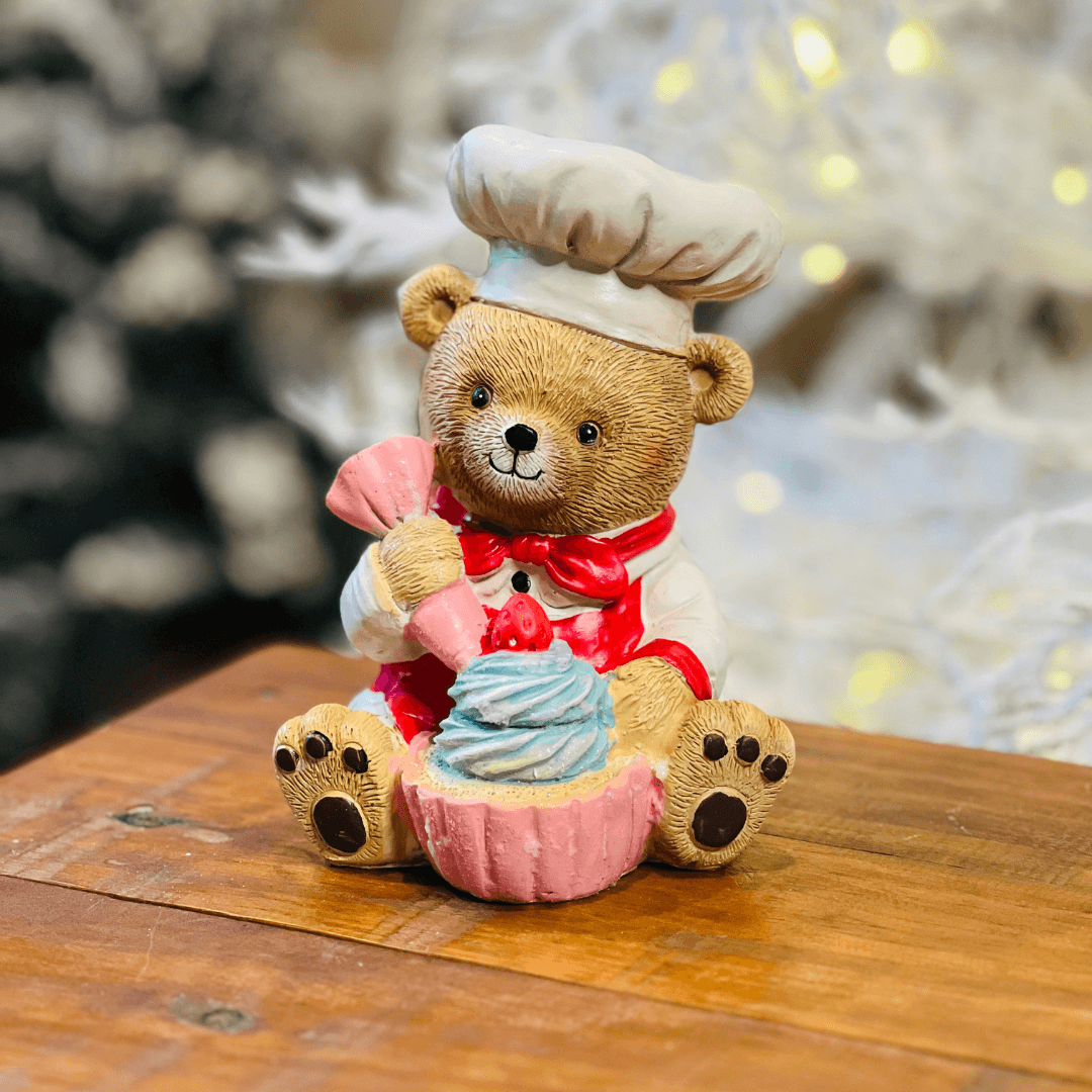Urso Confeiteiro Sentado – 16cm