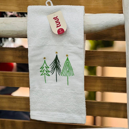 Toalha de Natal para Lavabo com Bordado – 38 x 63cm