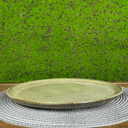 Prato Raso Bio Croco Verde de Cerâmica 29cm