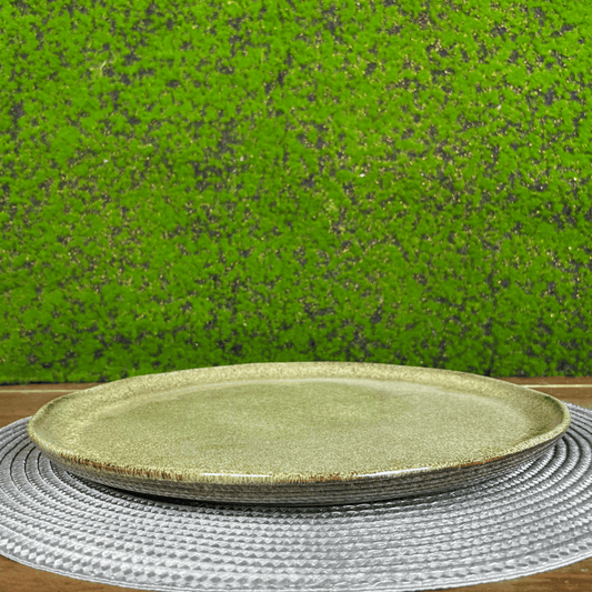 Prato Raso Bio Croco Verde de Cerâmica 29cm