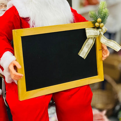 Papai Noel Sentado Com Quadro 90cm