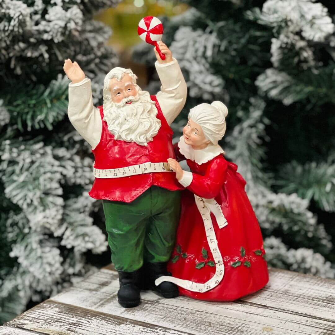Enfeite Decorativo Cintura do Noel em Resina – 30,5 x 20cm 