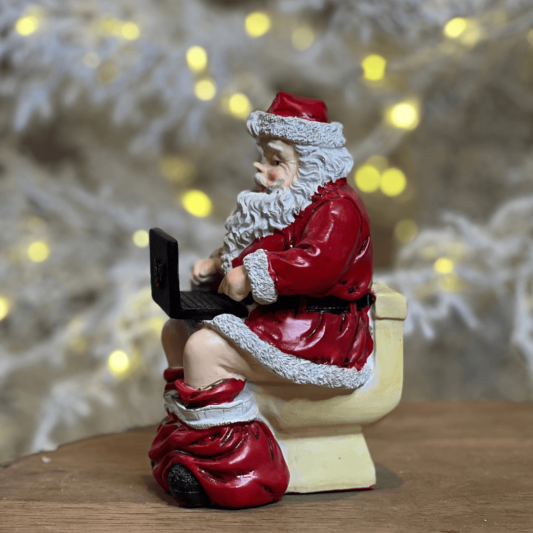 Noel Decorativo no Vaso com Notebook – 17,5cm