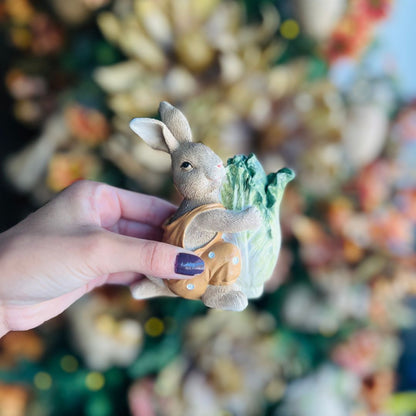Coelho Com Alface - 12cm