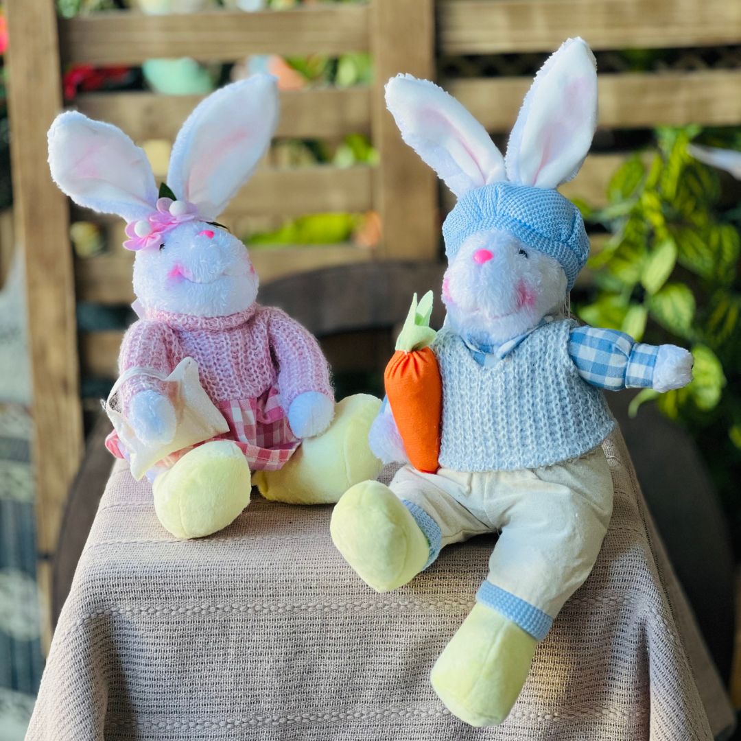 Coelho Decorativo Sentado - 43cm