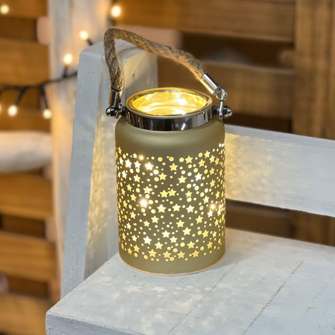 VASO NATAL DECORATIVO C/LED – 12 CM