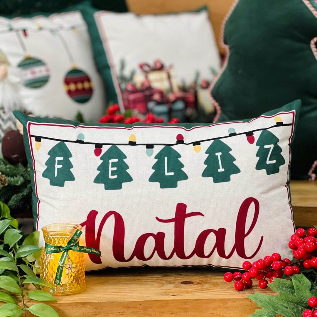 Capa Natalina Feliz Natal - 35cmx55