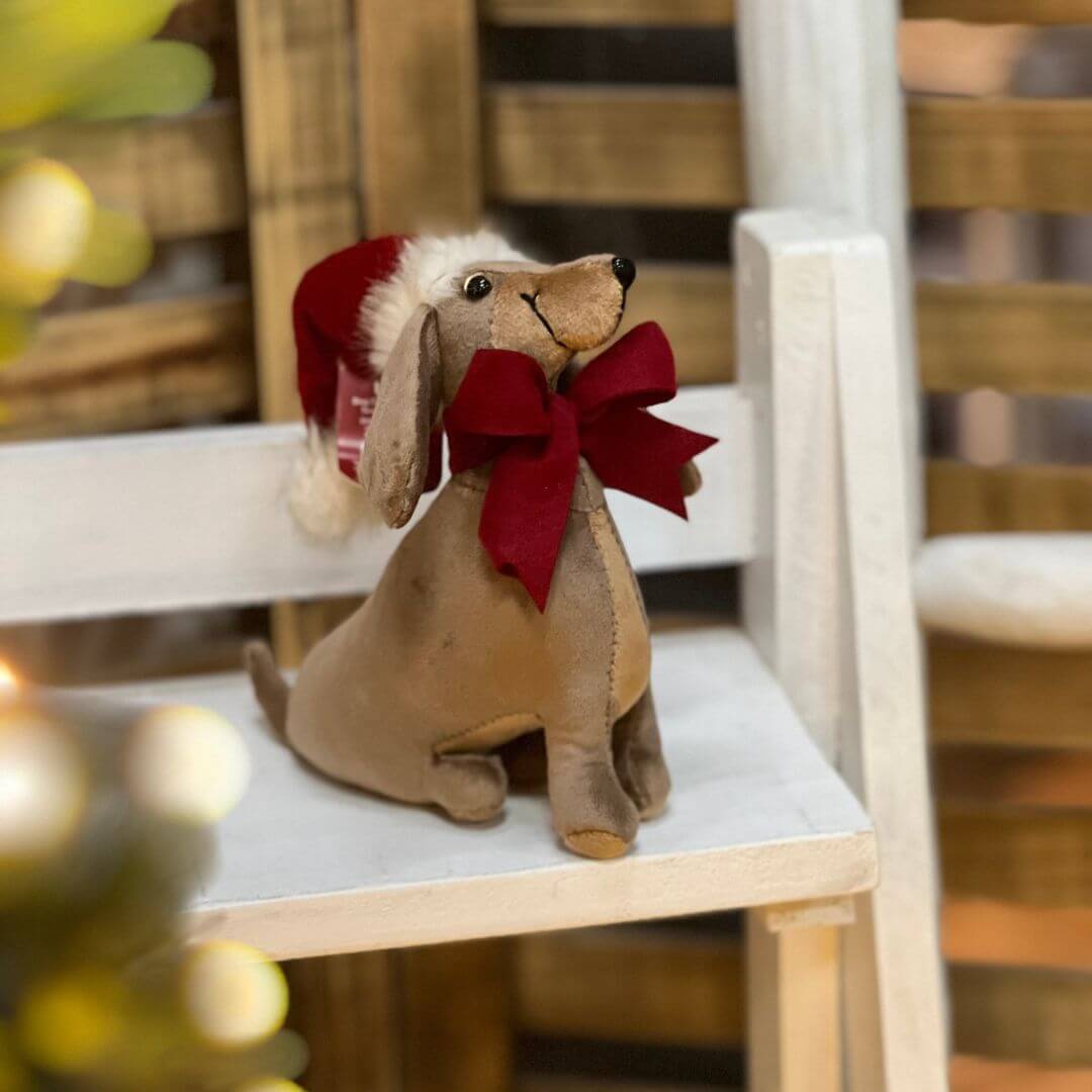 PRÉ VENDA - Cachorro Decorativo Caramelo – 21cm