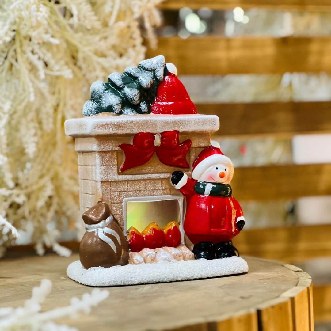 Casa de Natal Decorativa com LED – 17,5cm 