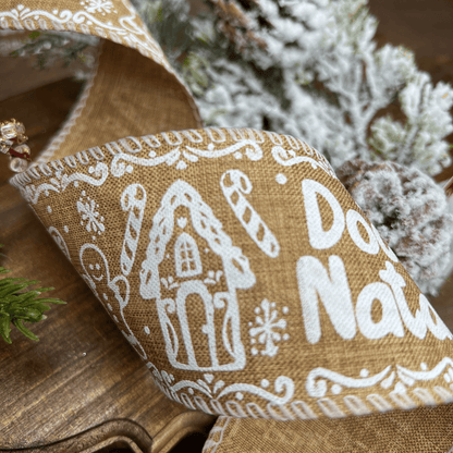 Fita Decorativa Doce Natal Linho 6,3cmX9,14m