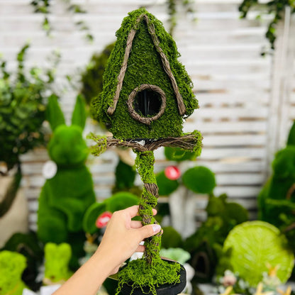 Casa de Passarinho Musgo Verde - 45cm