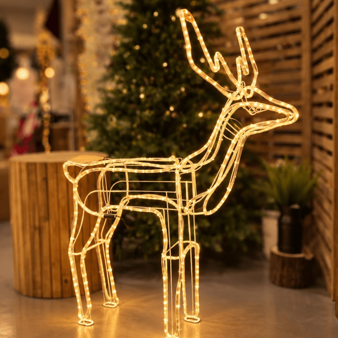 Luz Decorativa Rena com Movimento 127V – 50cm x 1m