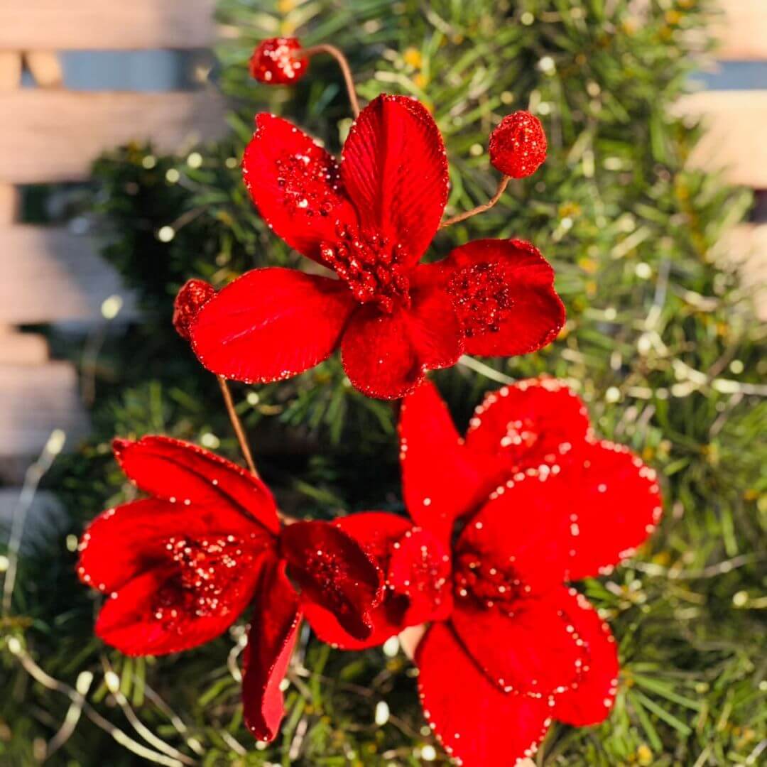 Haste Natalina Vermelho - Alt 60 Cm
