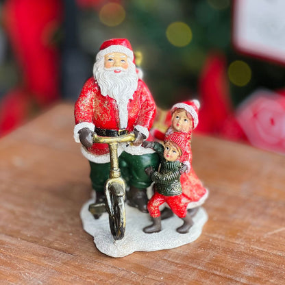 Papai Noel Com Presentes Em Resina - 14cm