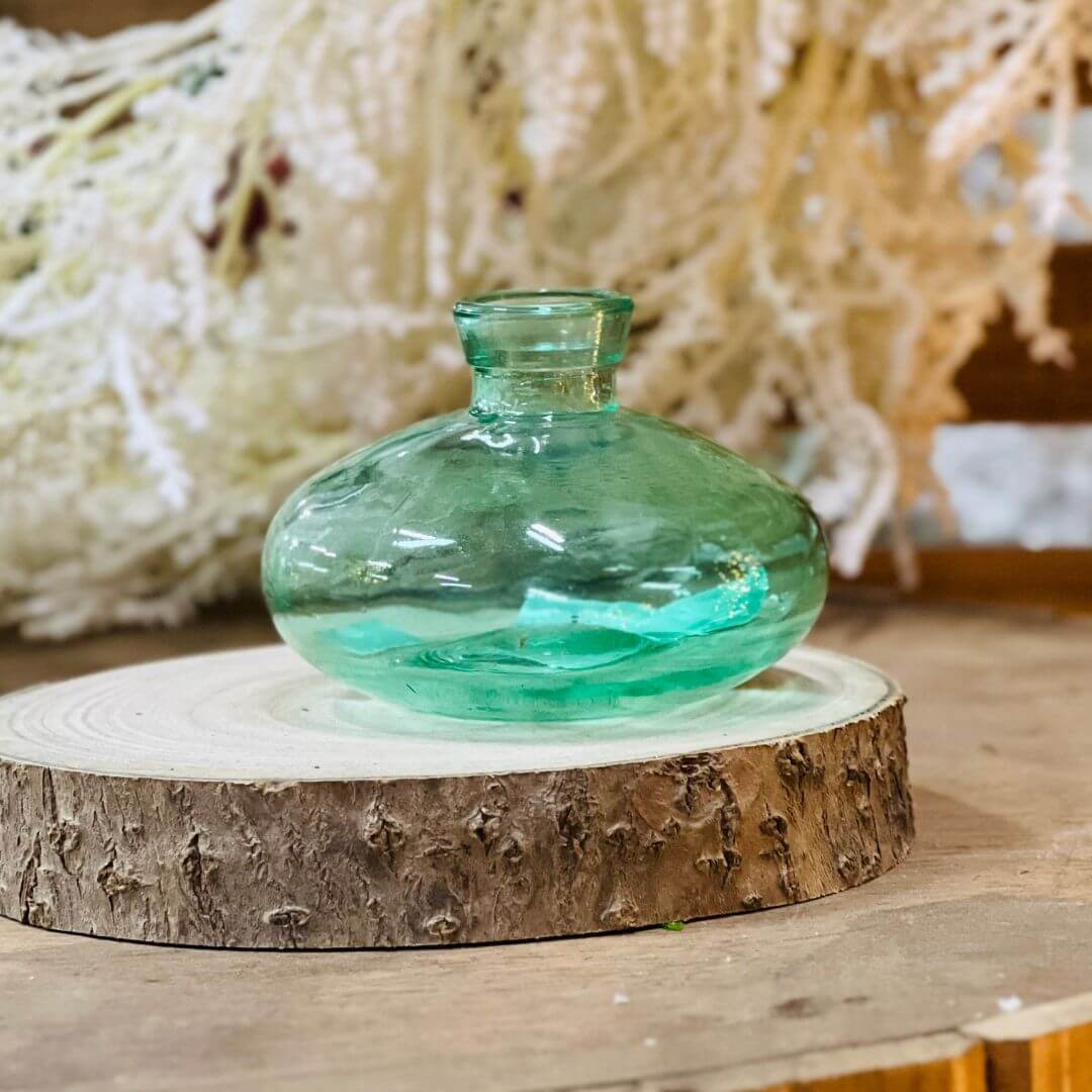 Mini Vaso Fumê Verde – 6cm