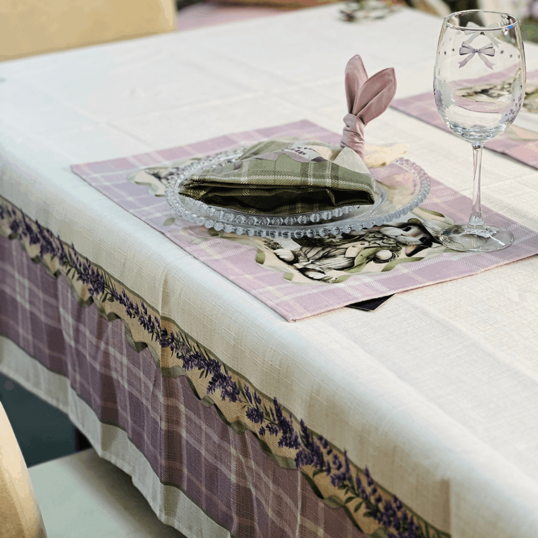 Toalha de Mesa de Páscoa Lavandas 1,40x2,70 m