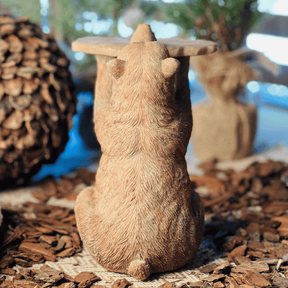 Urso de Natal Bandejinha do Coda - Floresta Encantada 18x22,5x14,4cm
