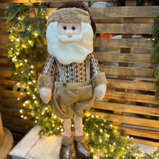 Papai Noel Natalino em Pé - 100 cm | Pernas Extensoras