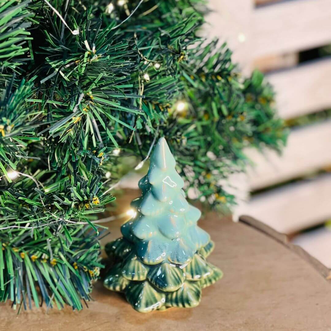 Natal Arvore  Decorativa  Pinheiro - 12x7x7cm